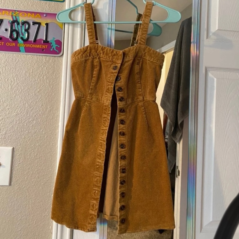 Button Up Corduroy Dress